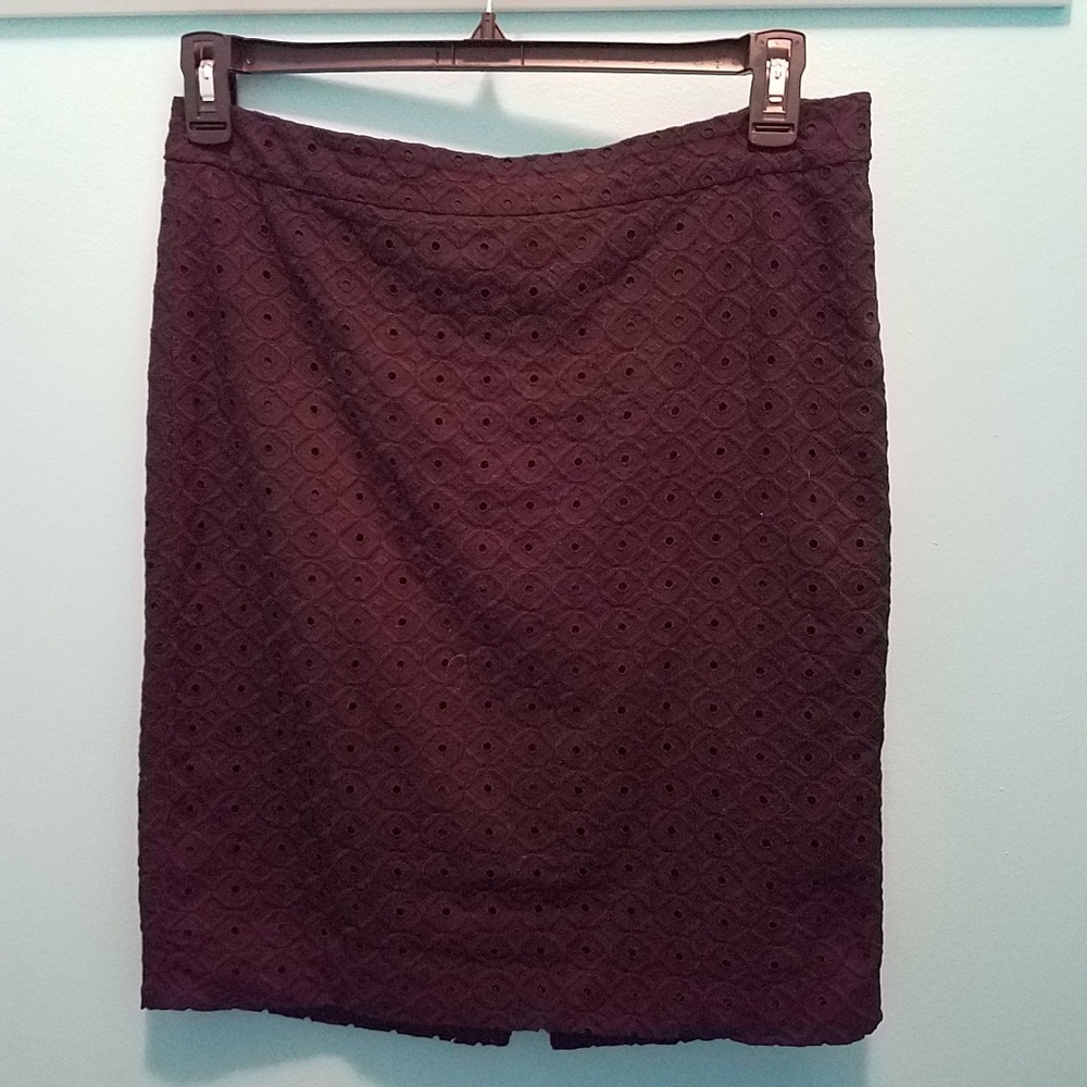 Ann Taylor Loft Black Lace Skirt